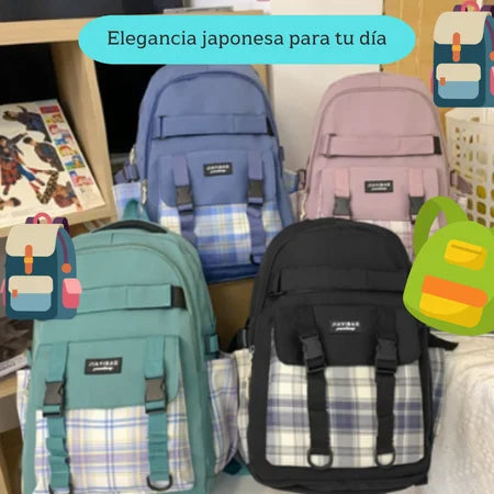 MOCHILA ESTILO JAPONÉS TAMAÑO OFICIO